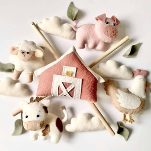 Crib baby mobile   farm nursery mobile   baby mobile   farm mobile nursery   crib mobile farm animal mobile