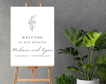 Wedding Welcome Sign Template