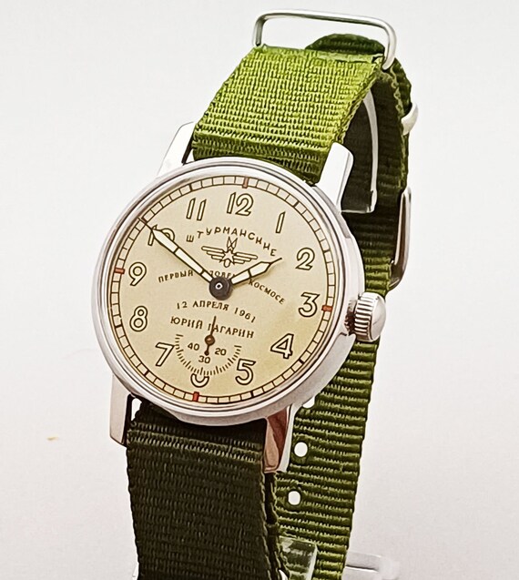Pobeda Sturmanskie Yuri Gagarin vintage sovi tico URSS reloj de