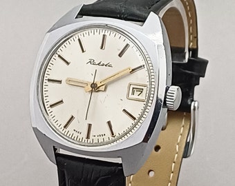 Raro Raketa Original Vintage soviético URSS reloj de pulsera mecánico #108