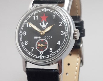 Montre-bracelet mécanique #22 Pobeda Navy soviétique soviétique vintage #22