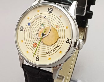 Raketa Copernik Kopernik Copernicus Reloj de pulsera mecánico vintage #321