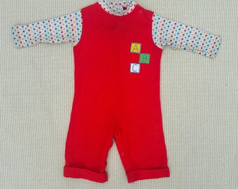 Pelele Carter’s vintage de los años 70 para bebé de 12 meses