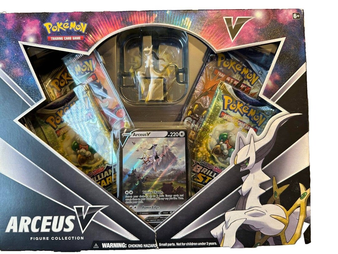 Pokémon TCG Arceus V Figure Collection Box SWSH09 Brilliant Etsy