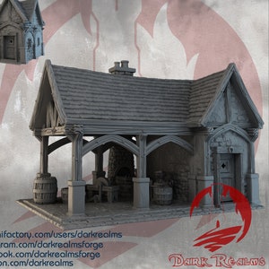 Dark Realms Briarwood Forge DnD Miniature Terrain for Dungeons and Dragons, D&D, D and D, Mordheim, 40k, Pathfinder, Tabletop wargaming