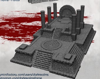 Jungle Shrine Portal, Dark Realms D&D Miniatur Gelände