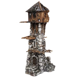 Ruined Medieval Tower By My Dungeon Games DnD Miniature Terrain for Dungeons and Dragons, D&D, Mordheim, 40k, Pathfinder