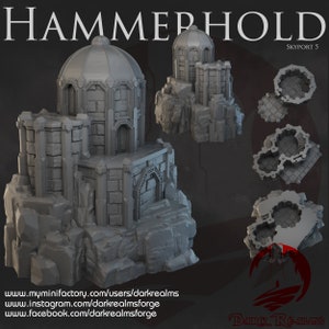Hammerhold SkyPort 5 by Dark Realms DnD Miniature Terrain for Dungeons and Dragons, D&D, D and D, 40k, Pathfinder, Tabletop wargaming