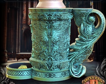 Cleric Tankard Dice Tower – 3D Printed RPG Gaming Prop