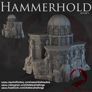 Hammerhold SkyPort 2 by Dark Realms DnD Miniature Terrain for Dungeons and Dragons, D&D, D and D, 40k, Pathfinder, Tabletop wargaming