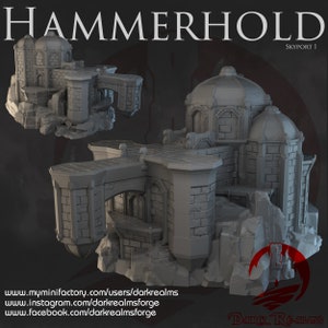 Hammerhold SkyPort 1 by Dark Realms DnD Miniature Terrain for Dungeons and Dragons, D&D, D and D, 40k, Pathfinder, Tabletop wargaming