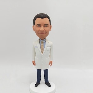 custom doctor bobbleheads,custom bobblehead from photo, figurine gift for internist, gift for doctor friend,farewall gifts,Gifts for Doctor