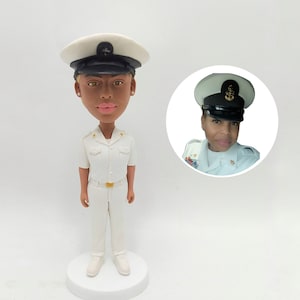 Custom Bobblehead Air Force, Army Pilot Custom Bobblehead, Air Force Retirement bobblehead Personalized Commander Bobblehead, Soldier Bobble