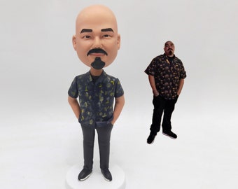 Custom Bobbleheads Cool Father's Day Gifts, Custom Grandfather Bobblehead, Custom Bobblehead As Boss Day Gifts,best man bobbleheads,Handmade