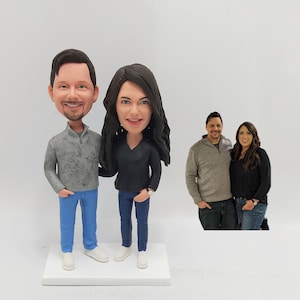 Custom Couple Bobblehead,Personalized Happy Couple Bobblehead,custom figurine,Best Gift for Wedding Anniversary,gift for couples anniversary