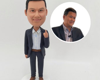 Custom Boss Bobblehead Personalized Manager Figurine Created from Photos for Office Desk Decoration Display