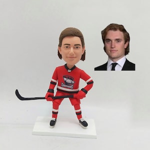 Custom bobblehead,personalized hockey bobblehead,custom hockey player bobbleheads,best athlete gifts,Unique Gifts For Hockey Lovers,Best Man