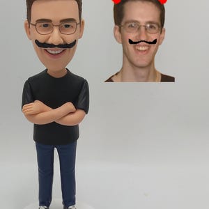 Personalized Custom Men&#39;s Bobbleheads, Customize Your Own Bobblehead, Bobblehead Birthday Gifts, Father/Boss Anniversary Christmas Gifts