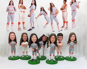 Custom Softball Team Bobbleheads – Personalized Player Gifts For Senior Night Or End Of Season