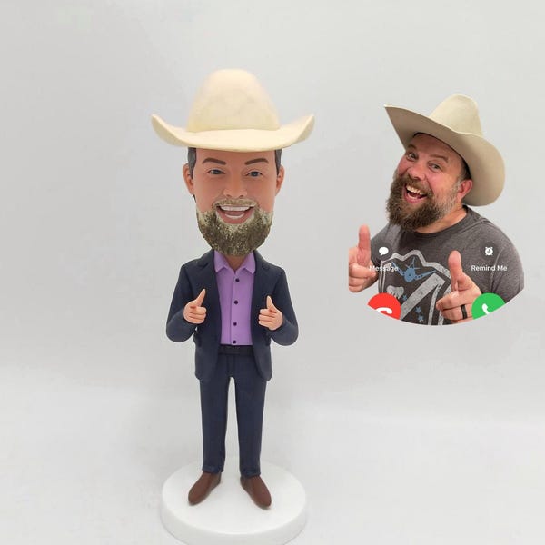 Custom Bobblehead From Photo Personalized Figurine Anniversary Edition Handmade Character Sculpture Creative Unique Design