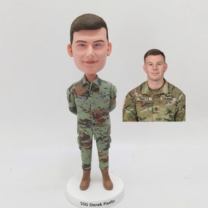 Custom Soldier Bobblehead, Military Officer, Police Officer Bobblehead, Custom Bobblehead For Air Force Officer, Army Officer, Naval Officer