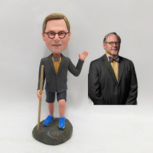 Custom Bobblehead Happy Teacher Explaining The Assignment - Personalized Professor Bobblehead and Custom Action Figure,custom gift,men gifts
