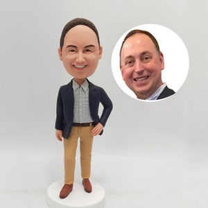 Custom Bobbleheads,Gift For Your Boss,Personalized Birthday Gift For Boss , Cool Gift for Men,Custom Statue Based on Photos,Boss&#39;s Day Gift
