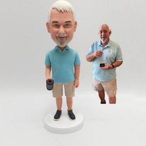 Custom Bobblehead Cool Father&#39;s Day Gifts, Custom Grandfather Bobblehead,Custom Uncle Bobblehead,best man bobblehead,personalized bobblehead