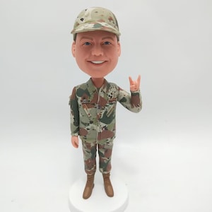 Custom Soldier Bobblehead, Military Officer, Police Officer Bobblehead, Custom Bobblehead For Air Force Officer, Naval Officer, Army Officer