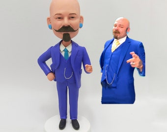 Gift for My Boss Personalized Boss Bobbleheads Base on a Picture,Best Desk statue for My Boss,businessman bobbleheads,gifts for him/husband