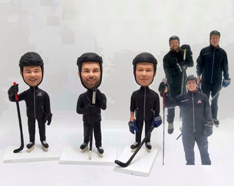 Custom Hockey Team Bobblehead – Personalized Player Award Figurine Creative Sports Character Sculpture Edition Model