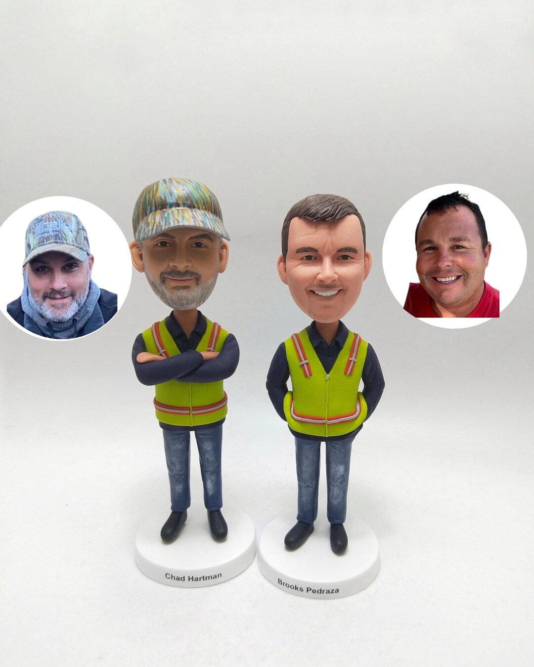 Custom Construction Worker Bobblehead – Personalized Christmas Figurine ...