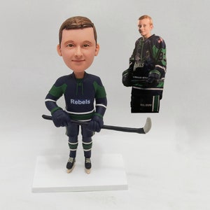 Custom Bobblehead Hockey Player, Custom Hockey Player Bobbleheads, Create Your Own Hockey Player Bobblehead, Gift For Young Hockey Players