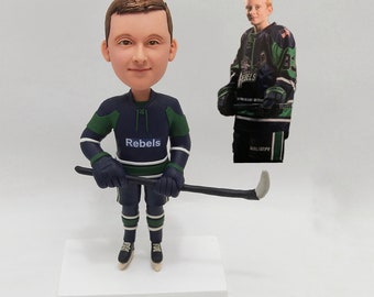 Custom Ice Hockey Bobblehead – Personalized Sports Gift For Boys, Teens And Hockey Fans
