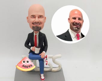 Custom Boss Bobblehead Personalized Manager Figurine Executive Character Sculpture Office Edition Professional Creative Design