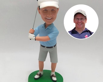 Boneco de golfe personalizado para homens – Presente perfeito para pai, treinador ou chefe.
