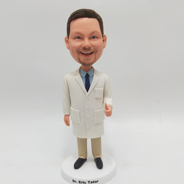 Custom Doctor Bobblehead, Personalized Male Doctor Statues, Custom Medical Doctor Bobblehead For Father/Nurse, Best Gifts To Give To Doctors