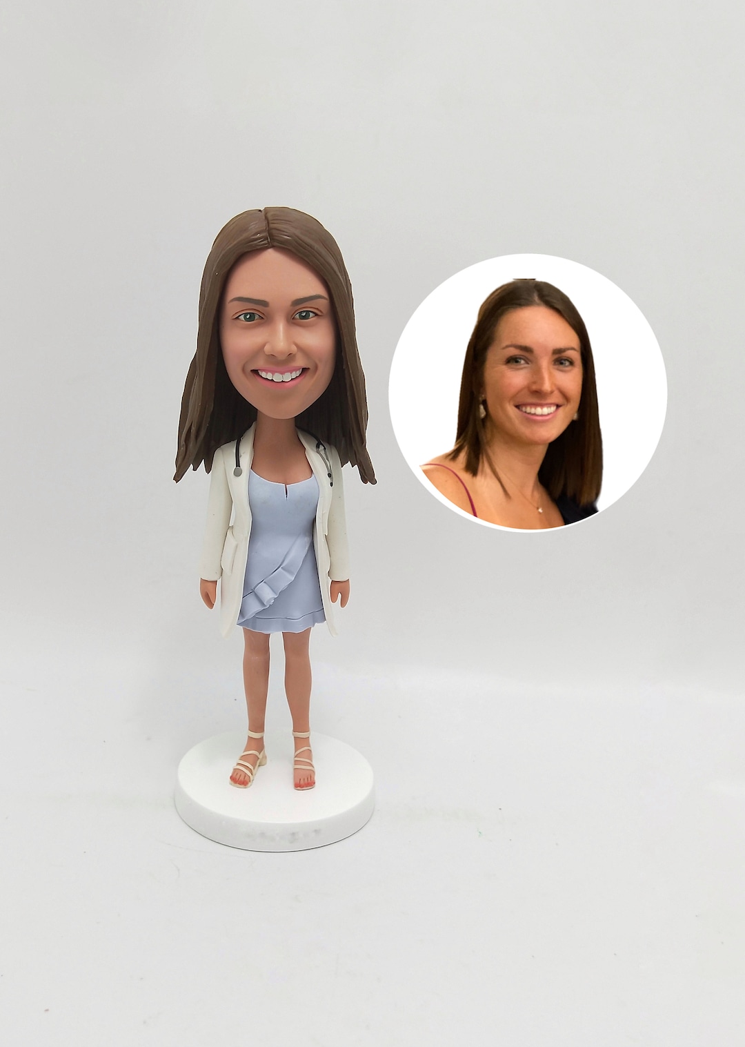 Custom Lady Bobblehead, Personalized Bobbleheads for Bosses and Friends