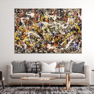 Convergence (1952) Jackson Pollock Canvas Wall Art Fine Art Print Home Office Decor Living room decor