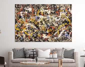 Convergence (1952) Jackson Pollock Canvas Wall Art Fine Art Print Home Office Decor Living room decor