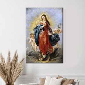 Rubens Immaculate Conception Canvas Print: Religious Wall Art