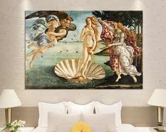 The Birth of Venus (1485) Sandro Botticelli Canvas Wall Art Fine Art Print Home Office decor