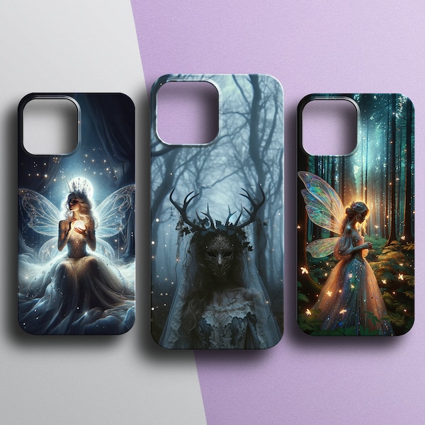 Tales of the Forest Fairy Phone Case Cover for iPhone 15Pro, 14, 13, 12, 11, Samsung S24Ultra, S23, S22, A55, A54, A15, A35 Pixel 8a, 7a, 6