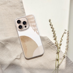 Custodia per telefono con motivo floreale astratto e forme luminose per iPhone 16 Pro Max, 15 Plus, 14, 13, 12, 11, XS e Samsung S25, S24, A56, A55, Pixel 9, 8
