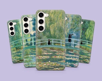 Monet Cats Phone Case Classic Art Cover for iPhone 17 Pro Max, 16e, 15, 14, 13 & Samsung S26 Ultra, S25 FE, A57, A56, Pixel 10, 9A
