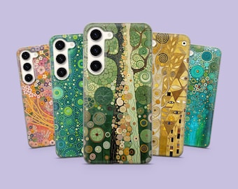 Art Lovers Phone Case Klimt Pattern Cover for iPhone 17 Pro Max, 16e, 15, 14, 13 & Samsung S26 Ultra, S25 FE, A57, A56, Pixel 10, 9A