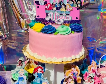 Princess Cupcake Toppers: Birthday Party Decorations, Set of 12