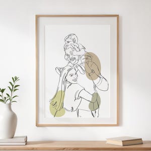 Personalized Family Line Art, Custom Gift For Family, Line Art Portrait From Photo, Custom Line Drawing, Hand Drawn Portrait, Christmas Gift