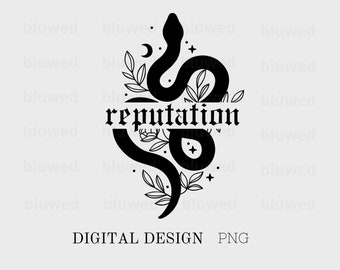 Taylor Swift Reputation Snake png, Reputation merch, Swiftie gift, Rep snake Png, Swiftie, Snake Reputation Era, digital design