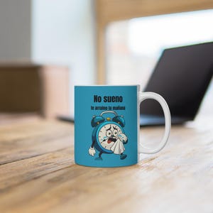Taza No sueño te arruino la mañana humor sarcástico regalo divertido GuasaFactory